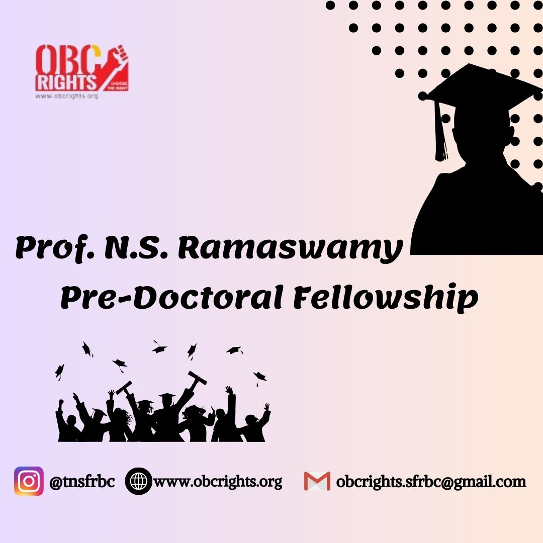 How to get Prof. N. S. Ramaswamy Pre-Doctoral fellowship