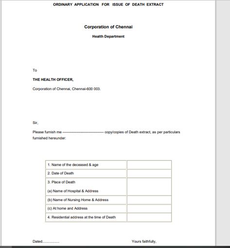 How to Apply for a Death Certificate in Tamil Nadu