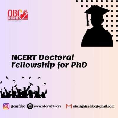NCERT Doctoral Fellowship for PhD 