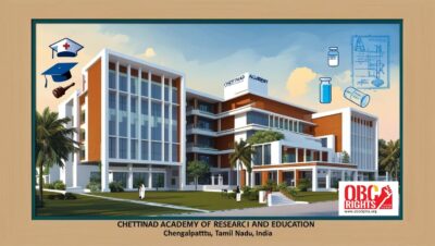 Chettinad Academy of Research and Education is located in Chengalpattu in the State of Tamil Nadu. It provides quality education. The location, contact details