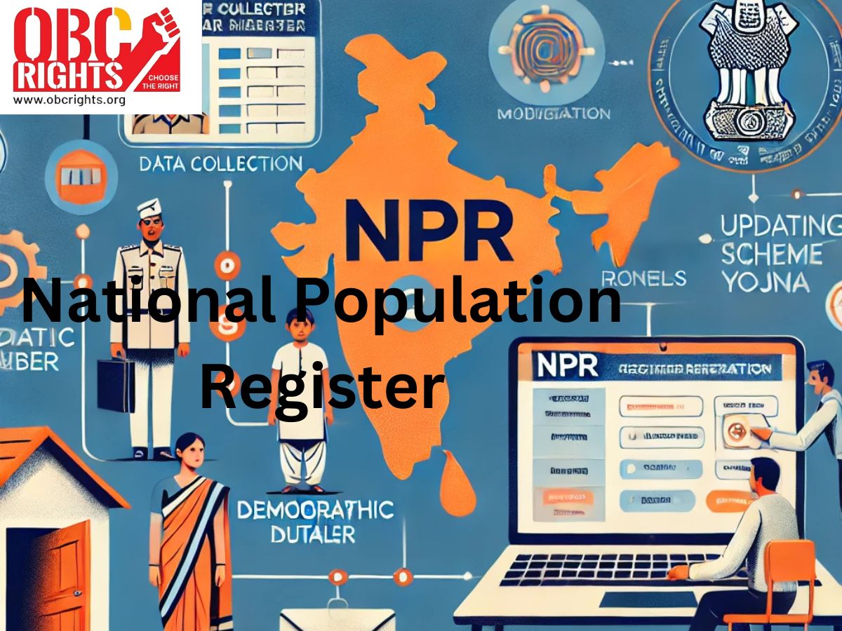 The creation of the National Population Register is being undertaken under the provisions of The Citizenship Act, 1995 and The Citizenship Rules, 2003.