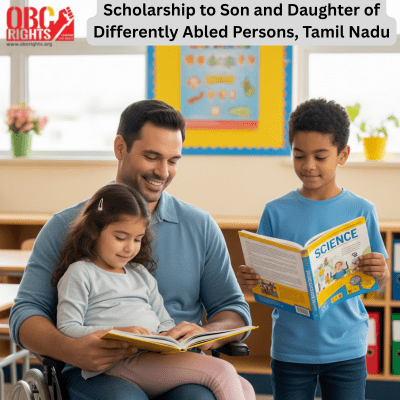 Scholarship to Son and Daughter of Differently Abled Persons, Tamil Nadu