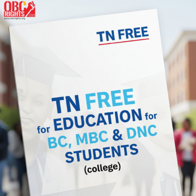 TN Free Education for BC, MBC & DNC Students