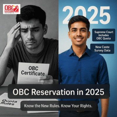 OBC Reservation in 2025: What Every Student and Job Seeker Must Know