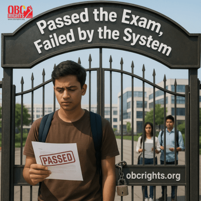 Passed the Exam, Failed by the System: The OBC Youth Reservation Dilemma