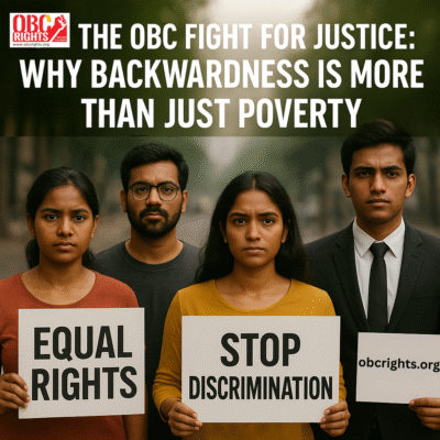 The OBC Fight for Justice: Why Backwardness Is More than Just Poverty