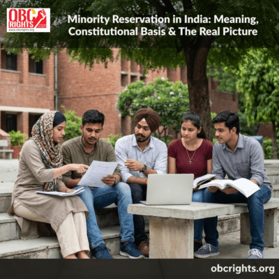 Minority Reservation in India: Meaning, Constitutional Basis & The Real Picture