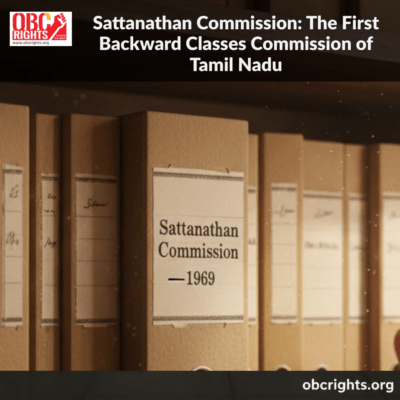 Sattanathan Commission: The First Backward Classes Commission of Tamil Nadu