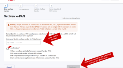 apply for instant e-pan card online 