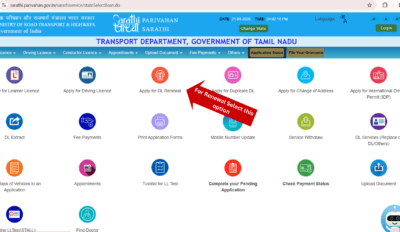 Driving licence renewal steps - Apply for Driving licence renewal