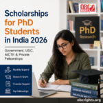 Scholarship for PhD Students in India