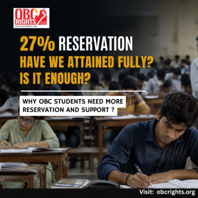 Coaching, Cut Offs, and Seat Share – Why OBC Students Need More Reservation and Support