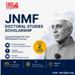 Jawaharlal Nehru Memorial Fund Scholarships