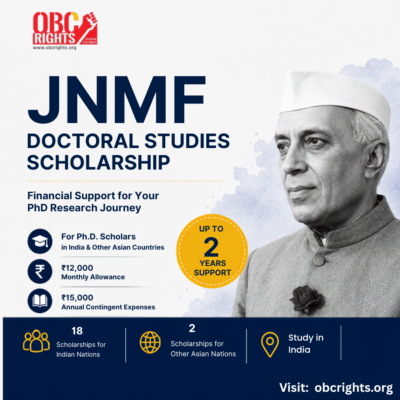Jawaharlal Nehru Memorial Fund Scholarships