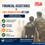 Financial Assistance to 100% Disabled Child of Ex-Servicemen