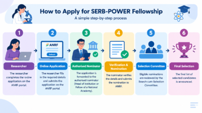 SERB-POWER Fellowship for Women in Research - application steps
