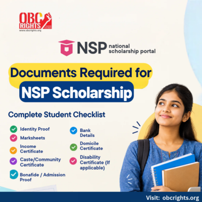 documents required for nsp scholarship application