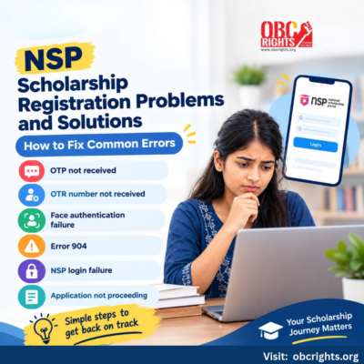 nsp scholarship portal application problems and solutions